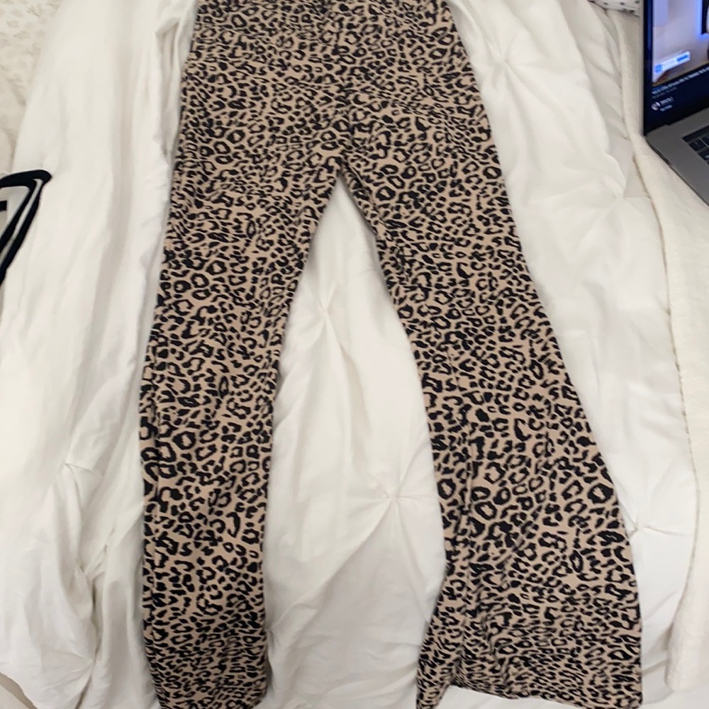 Cheetah print bellbottoms